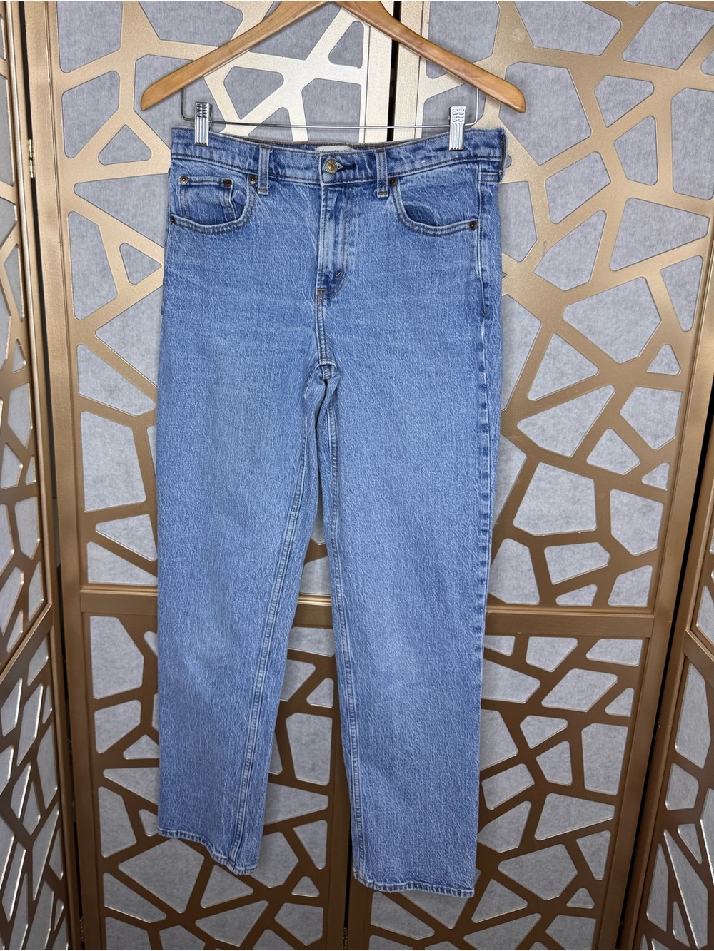 Abercrombie & Fitch ‘90s Straight Mid Rise Jeans Size 29/8L - Picture 2 of 12